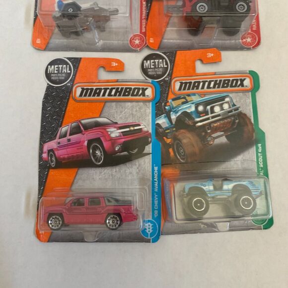 Matchbox Metal Cars Rain Maker, 02 Chevy, Speed Trapper, International Scout 4x4 - Picture 11 of 14